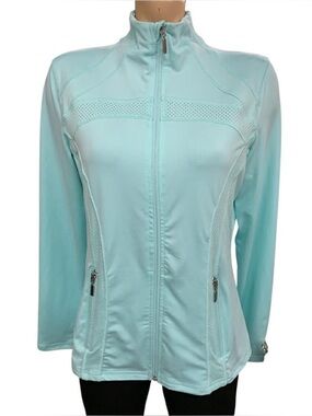 Acx Light Blue Women's Performance Zip Jacket Size L